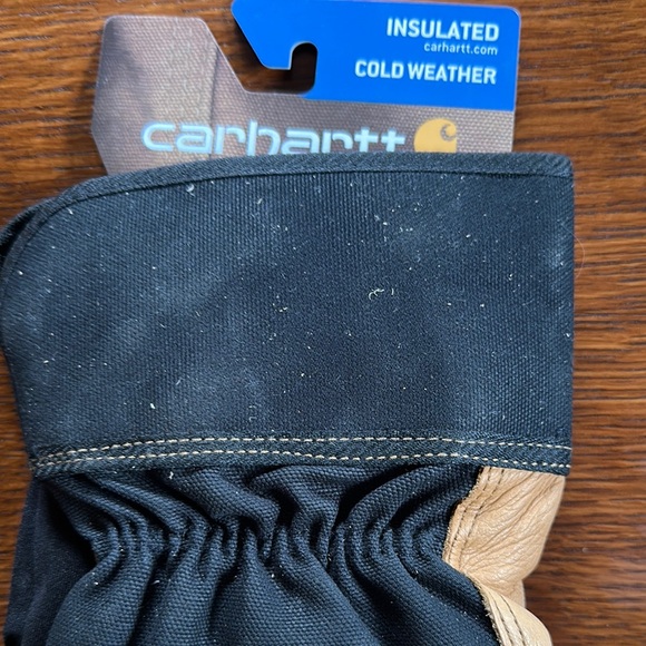 Carhartt Black and Tan Insulated Gloves Cold Weather - Picture 3 of 7